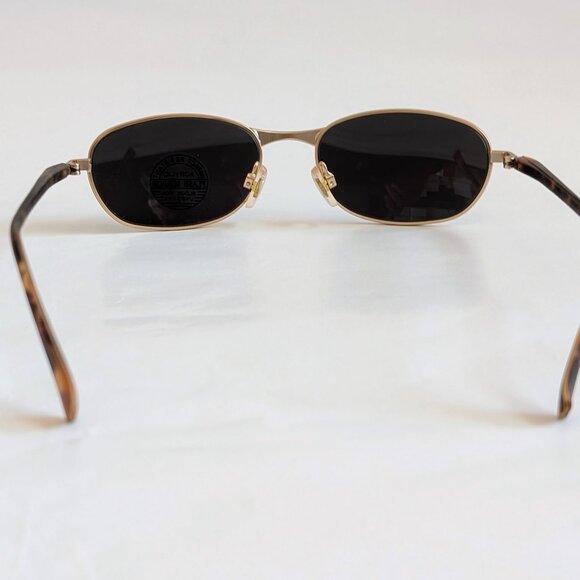 NWT Vintage 90's Rectangle Metal Combo Sport Sunglasses (M. Gold) - Picture 4 of 5